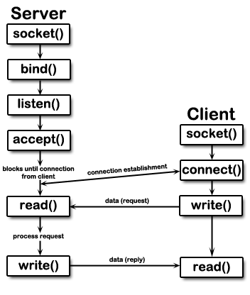 Socket/Client diagram